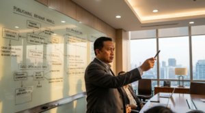 A professional workstation showing advanced book publishing software tools used for interior page layout and typography.