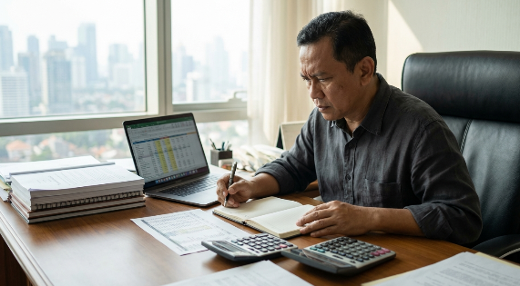 A professional financial spreadsheet illustrating a realistic book publishing cost breakdown for independent authors.