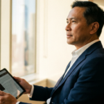 A digital tablet displaying an accessible EPUB file with high-contrast text and semantic navigation menus, reflecting modern Digital Publishing accessibility standards.