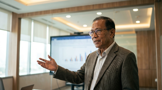 An author reviewing a digital publishing platforms comparison on a tablet and laptop to decide between Kindle and Apple Books.