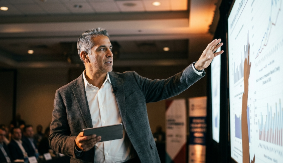 A professional digital publisher analyzing search engine data to implement advanced digital publishing SEO techniques for an e-book launch.